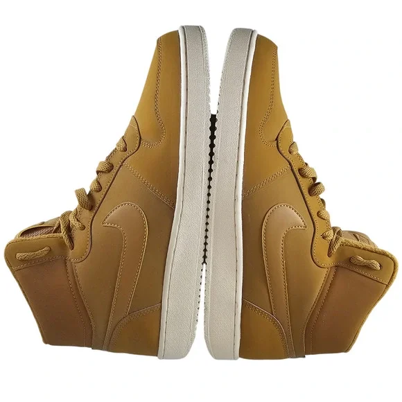 Nike Sneakers Women's 11 Ebernon Wheat Tan Mid High Tops Leather NWT - Picture 3 of 15